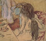 Edgar Degas Woman at Her Toilette (mk05) oil painting on canvas